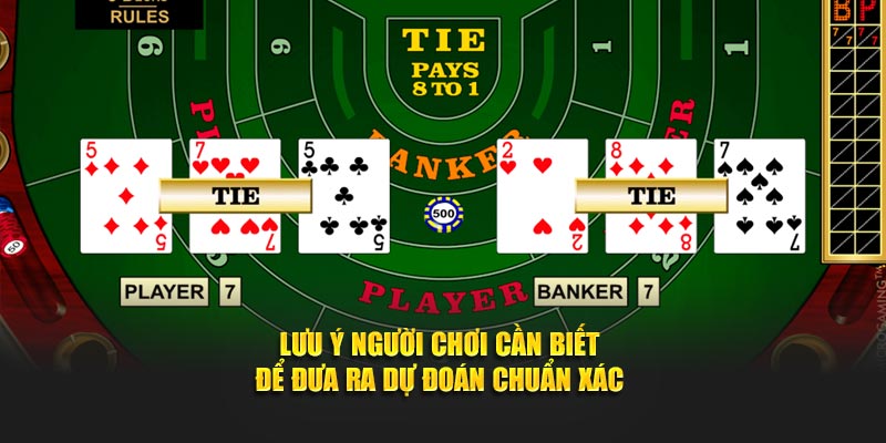 Lưu ý người chơi cần biết để đưa ra dự đoán chuẩn xác