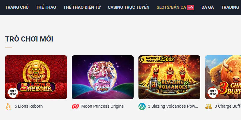 Kho game cá cược đa dạng, độc đáo với số lượng đồ sộ