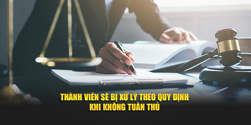 Thành viên sẽ bị xử lý theo quy định khi không tuân thủ